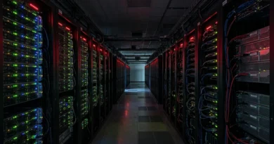 Dark server room with illuminated racks representing the scale of the biggest data breaches in history