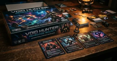 Star Wars Villainous Scum and Villainy board game box and villain cards featuring Boba Fett on a dark table