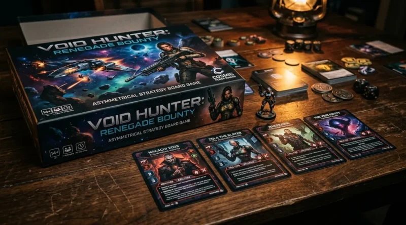 Star Wars Villainous Scum and Villainy board game box and villain cards featuring Boba Fett on a dark table