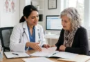 Doctor discussing PCOS hormone treatment options with a female patient in a medical consultation